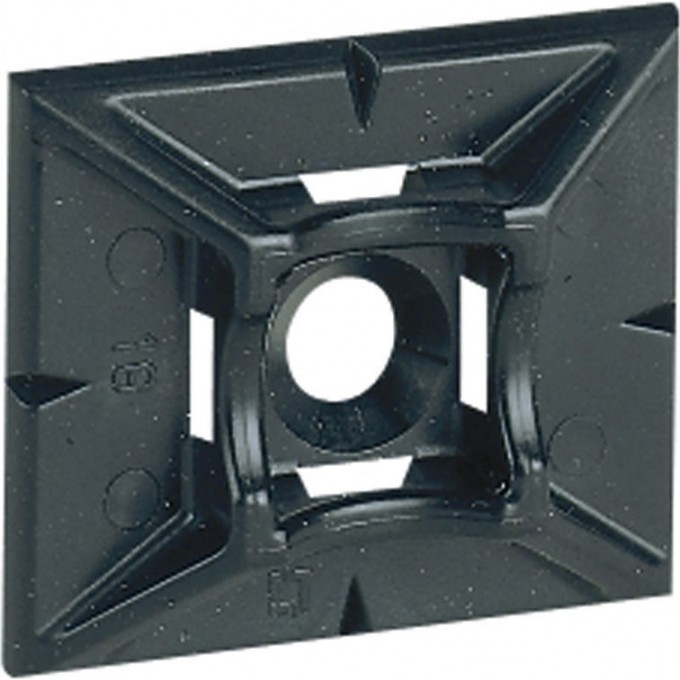 Самоклеющаяся площадка LEGRAND Colring - для хомутов шириной 4,6 мм, чёрная 032067