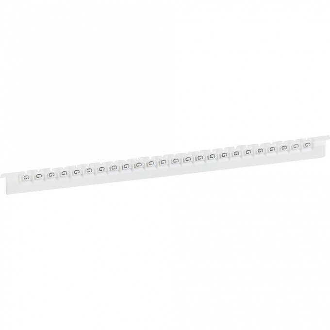 Маркер LEGRAND Memocab ширина 2,3 мм чёрная маркировка на белом фоне заглавная буква G 037832