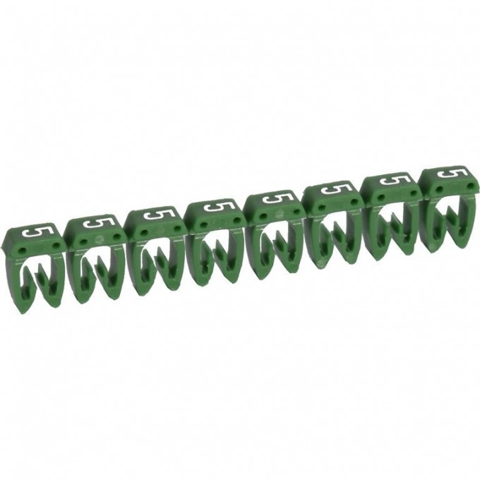 Маркер LEGRAND CAB 3 для кабеля 0,15-0,5 мм² цифра 5 зеленый 038105