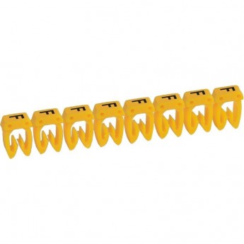 Маркер LEGRAND CAB 3 для кабеля 4-6 мм² заглавная буква F