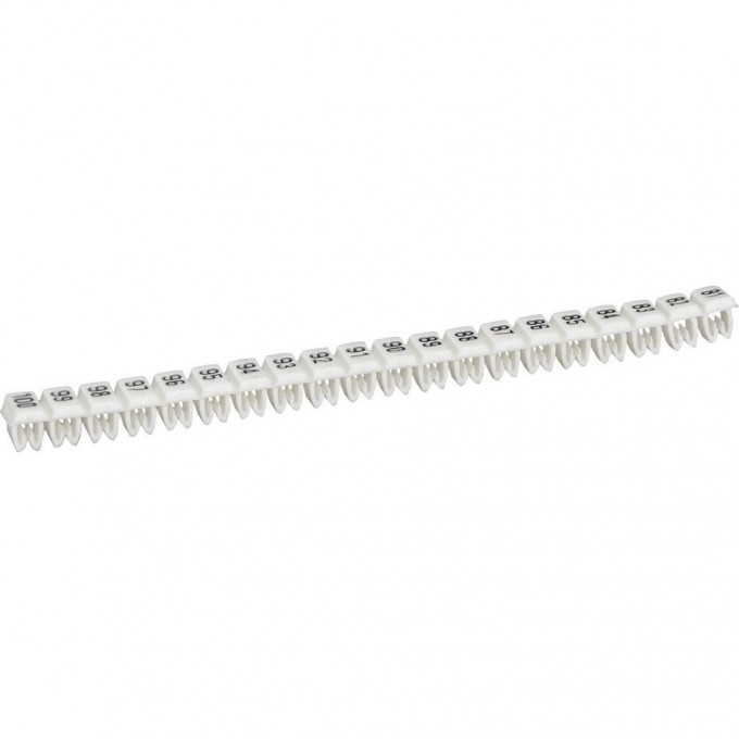 Маркер LEGRAND CAB 3 для клемм и кабелей 1,5-2,5 мм² чёрные цифры на белом фоне цифры 81-100 038164