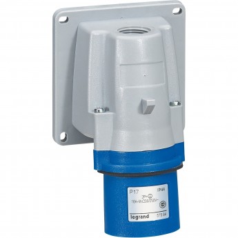 Резиновая защитная заглушка LEGRAND - P17 Tempra Pro - для накладных и мобильных вилок 2К+З, 16 A, черная