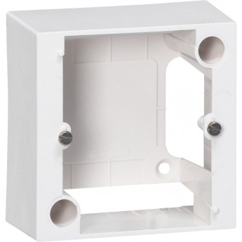 Коробка накладная LEGRAND 1 пост для встраиваемых розеток 20 А и 32 А 82x82 мм глубина 40 мм бежевый