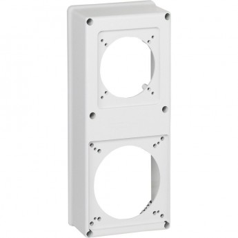 Лицевая панель LEGRAND P17 Tempra Pro 220x125 1 розетка 16 или 32 А и 1 розетка 63 A белый