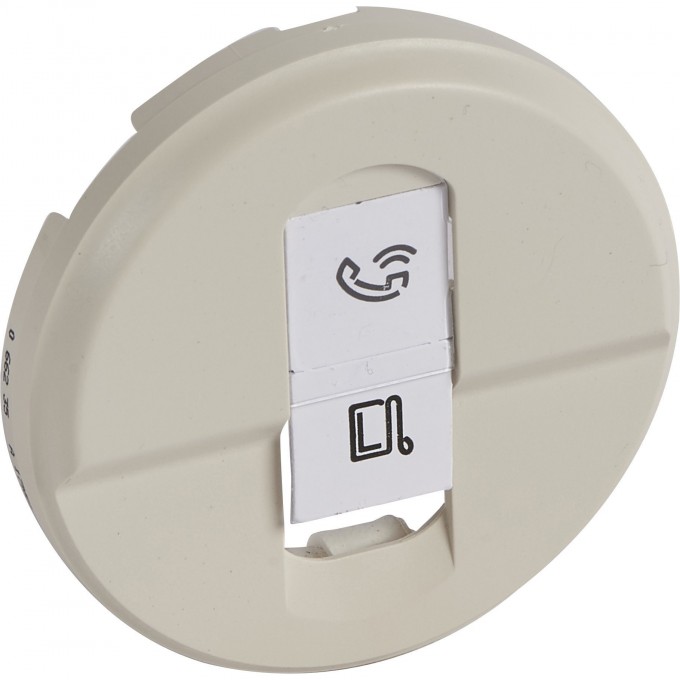 Лицевая панель LEGRAND Celiane розетки RJ 45 Кат. № 0 673 44/45 слоновая кость 066235