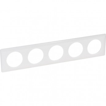Рамка LEGRAND Celiane 5 постов Белый глянец Рамка LEGRAND Celiane 5 постов Белый глянец