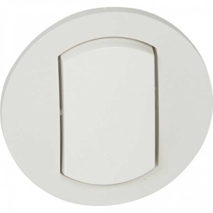 Лицевая панель LEGRAND Celiane для одноклавишного переключателя на 2 направления Кат. № 0 670 01 IP 44 белый 067801