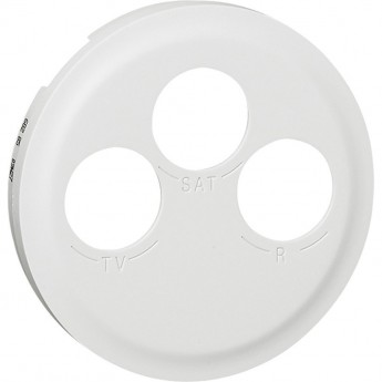 Лицевая панель LEGRAND Celiane TV-FM-SAT розетки Кат. № 0 673 88 белый Лицевая панель LEGRAND Celiane TV-FM-SAT розетки Кат. № 0 673 88 белый