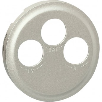 Лицевая панель LEGRAND Celiane TV-FM-SAT розетки Кат. № 0 673 88 титан Лицевая панель LEGRAND Celiane TV-FM-SAT розетки Кат. № 0 673 88 титан