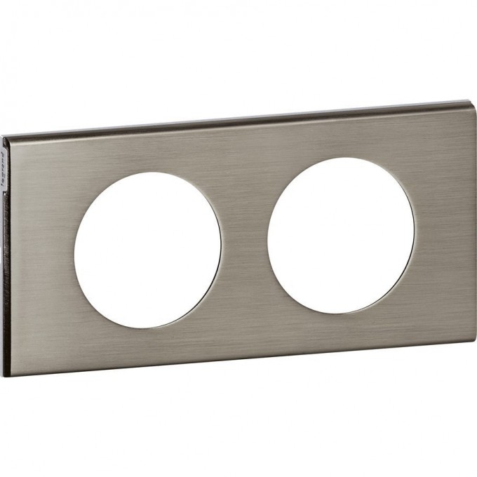 Рамка LEGRAND Celiane 2 поста фактурная сталь 069102