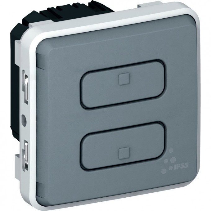 Выключатель-приемник MyHome Play Zigbee Plexo радио 1 канал ON-OFF 2500 Вт серый 069503