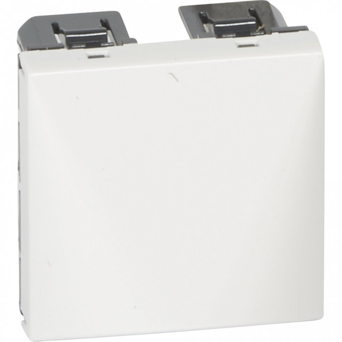 Кабельный вывод LEGRAND Mosaic с кабельными зажимами 20 А 2 модуля белый 077550