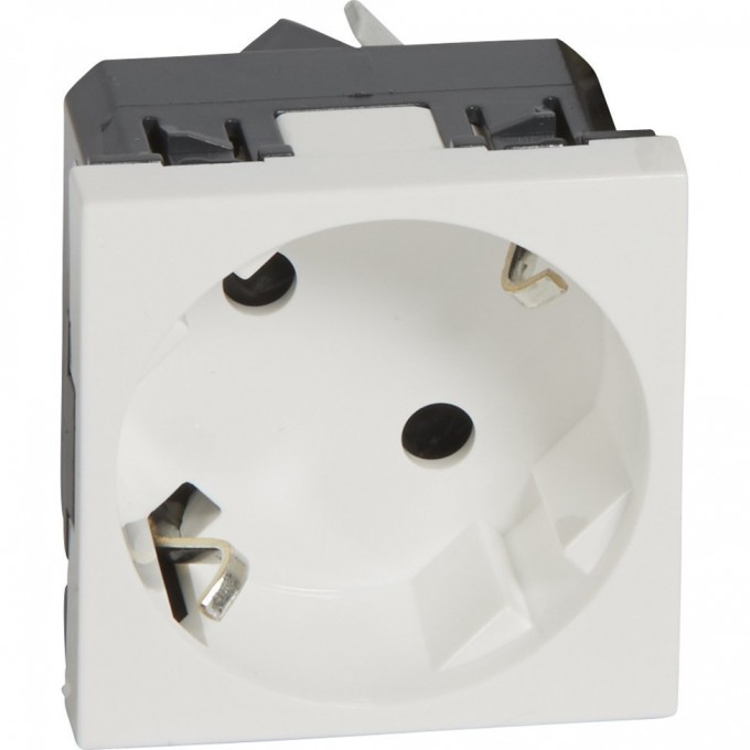 Розетка LEGRAND 2К+3 под углом 45° Программа Mosaic немецкий стандарт 2 модуля белый 077245