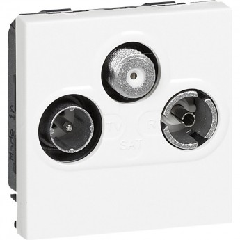 Розетка LEGRAND Mosaic TV/RD/SAT белый Розетка LEGRAND Mosaic TV/RD/SAT белый
