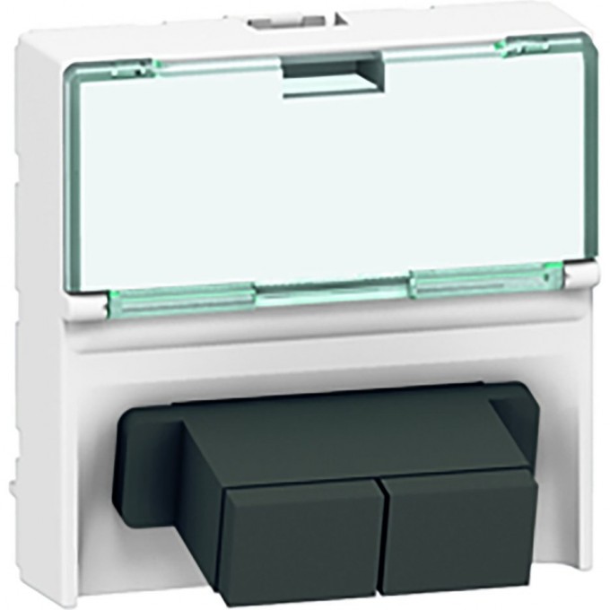 Волоконно-оптическая розетка LEGRAND Mosaic 2 x SС соединение 'push-pull" 2 модуля белый 078617