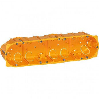 Коробка многоместная LEGRAND Batibox для сухих перегородок 4-местная 8/10 модулей глубина 50