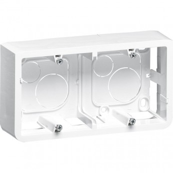 Накладная монтажная коробка LEGRAND Mosaic для суппорта Кат. № 0 802 52 гл. 40 мм 4/5 или 2x2 модуля гориз. монтаж белый