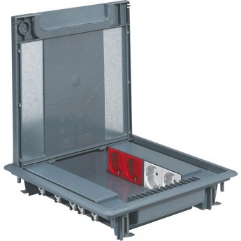 Напольная коробка LEGRAND 50мм с крышкой под ковровое покрытие 16 модулей