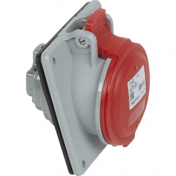 Розетка LEGRAND встраиваемая 16А 3К+З 380 В IP 44 серый Розетка LEGRAND встраиваемая 16А 3К+З 380 В IP 44 серый