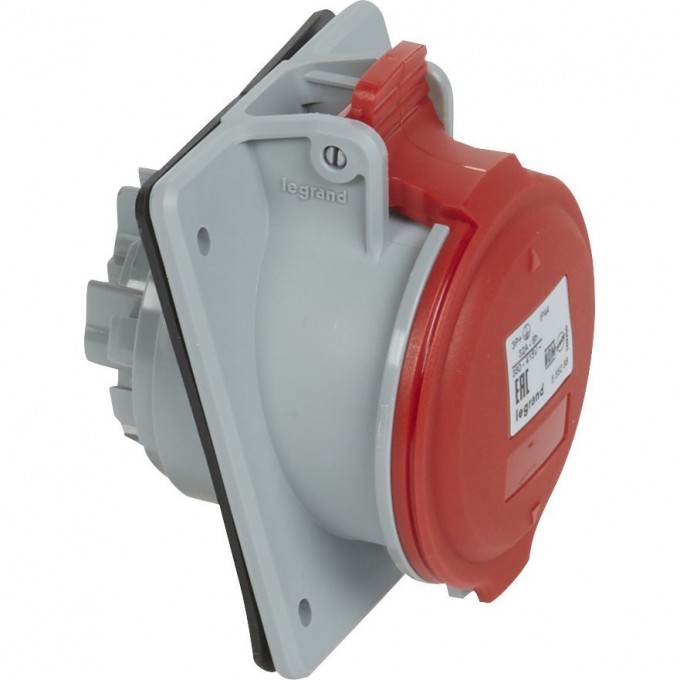 Розетка LEGRAND встраиваемая 32А 3К+З 380 В IP 44 серый 090165