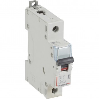 Автоматический выключатель LEGRAND DX³-E 6000 6 кА тип C 1П 230/400 В 16А 1 модуль белый Автоматический выключатель LEGRAND DX³-E 6000 6 кА тип C 1П 230/400 В 16А 1 модуль белый