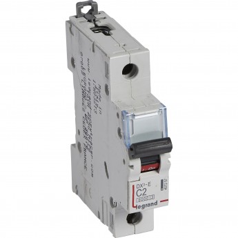 Автоматический выключатель LEGRAND DX³-E 6000 6 кА тип C 1П 230/400 В 2А 1 модуль белый Автоматический выключатель LEGRAND DX³-E 6000 6 кА тип C 1П 230/400 В 2А 1 модуль белый