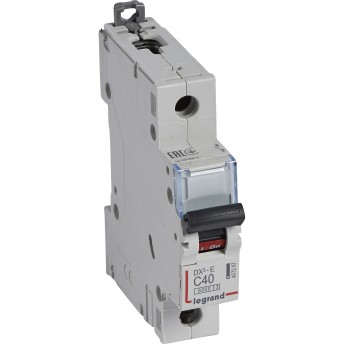 Автоматический выключатель LEGRAND DX³-E 6000 6 кА тип C 1П 230/400 В 40А 1 модуль белый Автоматический выключатель LEGRAND DX³-E 6000 6 кА тип C 1П 230/400 В 40А 1 модуль белый