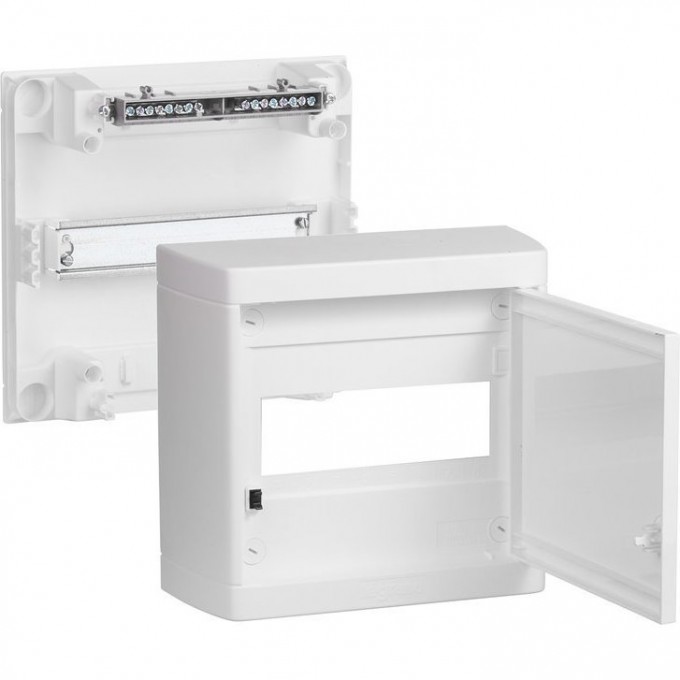 Накладной распределительный щит LEGRAND Nedbox с белой дверью 1 рейка х 8 модулей 601235