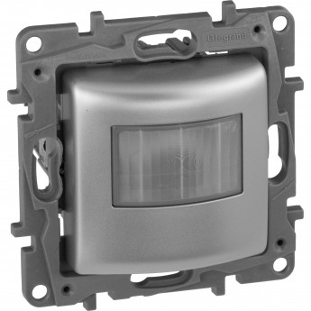 Датчик движения LEGRAND Etika без нейтрали 400 Вт алюминий Датчик движения LEGRAND Etika без нейтрали 400 Вт алюминий