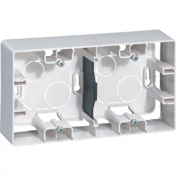 Коробка накладного монтажа LEGRAND Etika 2 поста белый