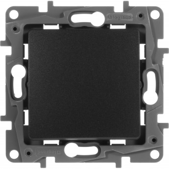 Переключатель одноклавишный LEGRAND Etika автоматические клеммы 10 AX 250 В антрацит