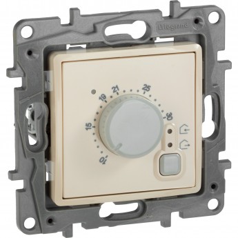 Термостат LEGRAND с внешним датчиком для тёплых полов Etika слоновая кость Термостат LEGRAND с внешним датчиком для тёплых полов Etika слоновая кость