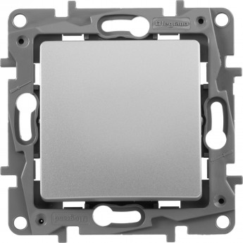 Выключатель LEGRAND Etika одноклавишный автоматические клеммы 10 AX 250 В алюминий Выключатель LEGRAND Etika одноклавишный автоматические клеммы 10 AX 250 В алюминий