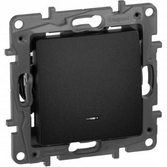 Выключатель/переключатель LEGRAND Etika Plus с подсветкой 10 A 250 В антрацит Выключатель/переключатель LEGRAND Etika Plus с подсветкой 10 A 250 В антрацит