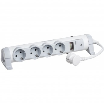 Многорозеточный блок LEGRAND 'Комфорт и безопасность' 4 x 2К+З с кабелем длиной 3 м белый Многорозеточный блок LEGRAND 'Комфорт и безопасность' 4 x 2К+З с кабелем длиной 3 м белый