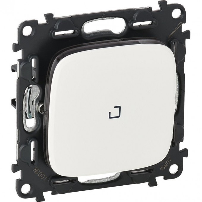 Переключатель LEGRAND Valena ALLURE 10АХ 250В с подсветкой с лицевой панелью безвинтовые зажимы белый 752726