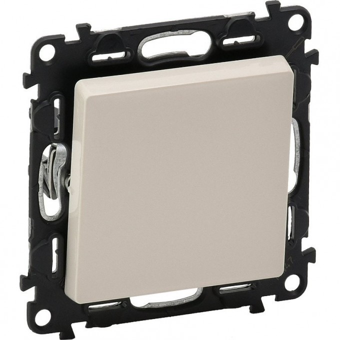 Выключатель LEGRAND Valena LIFE 10АХ 250В с лицевой панелью безвинтовые зажимы слоновая кость 752501