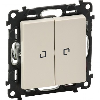 Выключатель LEGRAND Valena LIFE двухклавишный 10АХ 250В с подсветкой с лицевой панелью слоновая кость Выключатель LEGRAND Valena LIFE двухклавишный 10АХ 250В с подсветкой с лицевой панелью слоновая кость