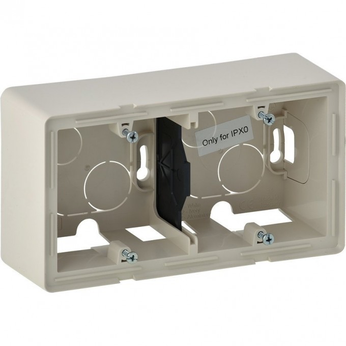 Коробка LEGRAND Valena LIFE для накладного монтажа 2-постовая слоновая кость 754202