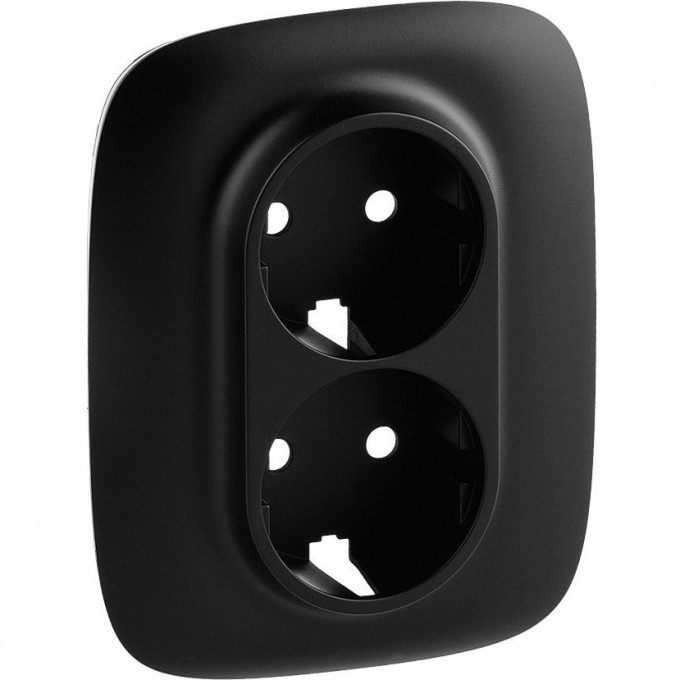 Лицевая панель LEGRAND Valena ALLURE для двойной силовой розетки 2х2К+З антрацит 754958