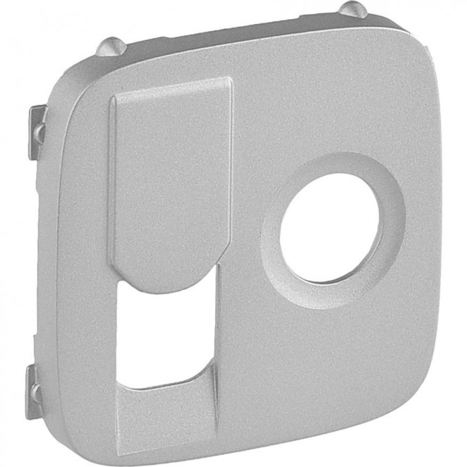 Лицевая панель LEGRAND Valena ALLURE для розетки TV-RJ45 алюминий 754837