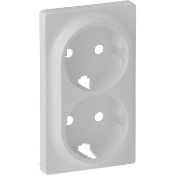 Лицевая панель LEGRAND Valena LIFE для двойной силовой розетки 2х2К+З белая Лицевая панель LEGRAND Valena LIFE для двойной силовой розетки 2х2К+З белая