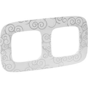 Рамка LEGRAND Valena ALLURE 2-постовая универсальная нарцисс хром Рамка LEGRAND Valena ALLURE 2-постовая универсальная нарцисс хром