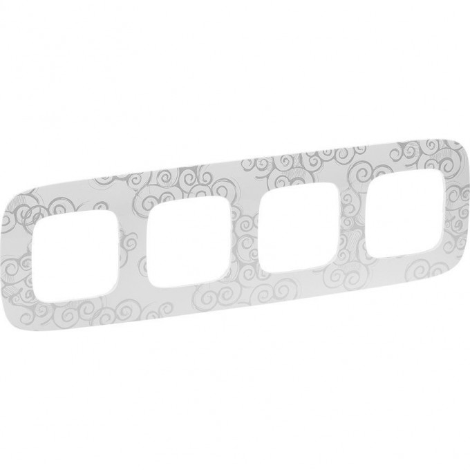 Рамка LEGRAND Valena ALLURE 4-постовая универсальная хром 754344