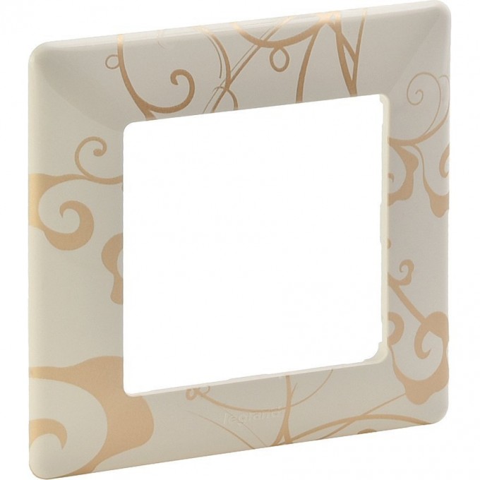 Рамка LEGRAND Valena LIFE "Ампир бежевый", 1-постовая универсальная, бежевая 754111