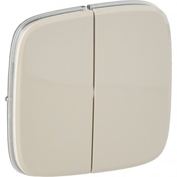 Лицевая панель LEGRAND Valena ALLURE для двухклавишного выключателя слоновая кость Лицевая панель LEGRAND Valena ALLURE для двухклавишного выключателя слоновая кость