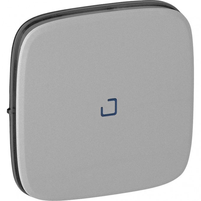 Лицевая панель LEGRAND Valena ALLURE для выключателя одноклавишного с подсветкой/индикацией алюминий 755087