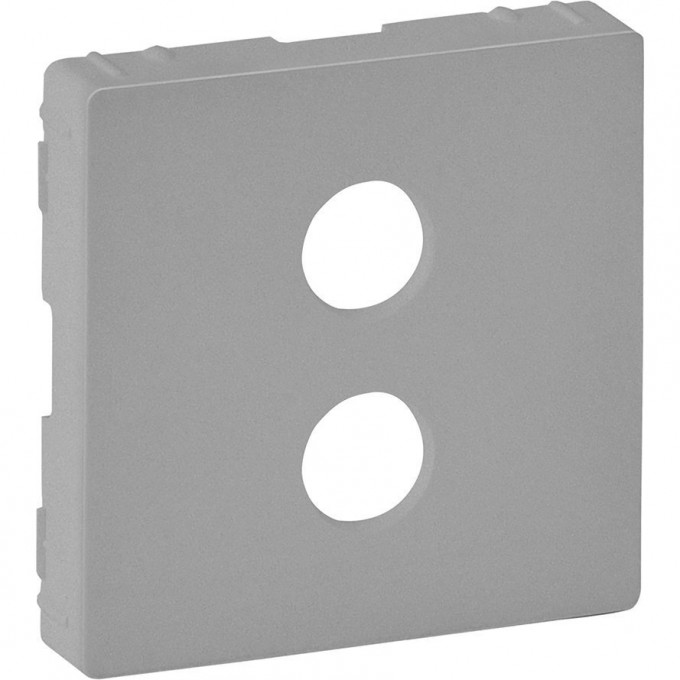 Лицевая панель LEGRAND Valena LIFE для аудиорозетки "банан" одиночной алюминий 755282