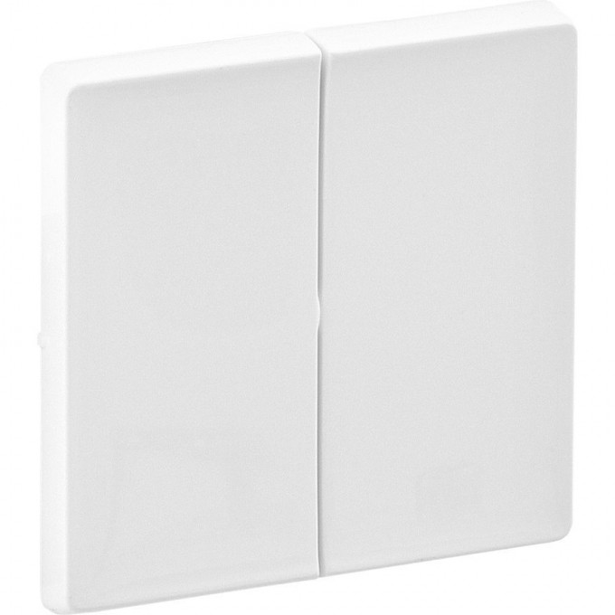 Лицевая панель LEGRAND Valena LIFE для двухклавишного выключателя белая 755020