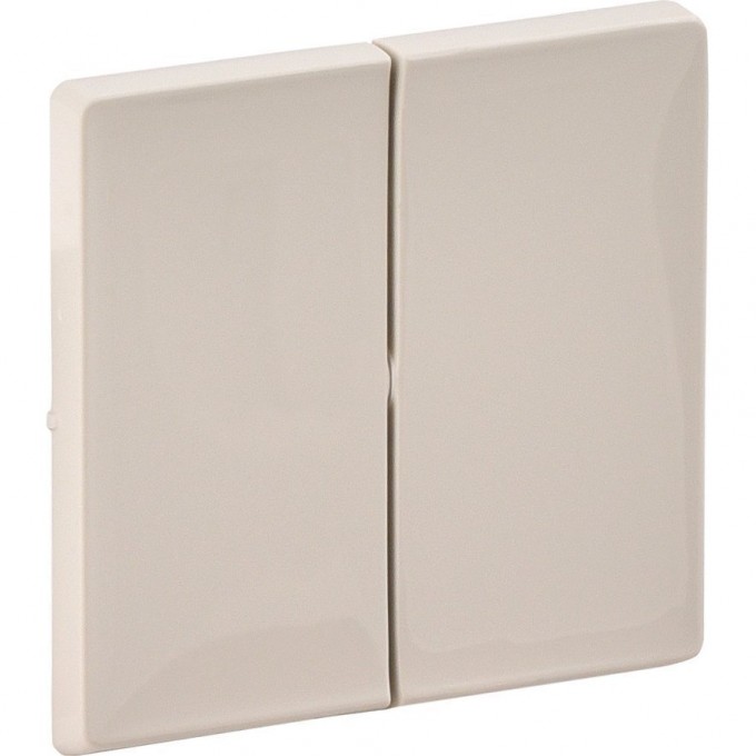 Лицевая панель LEGRAND Valena LIFE для двухклавишного выключателя слоновая кость 755021